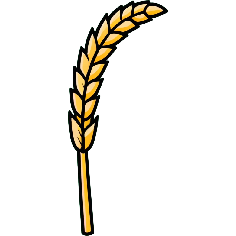 wheat stalk with a red slash through it emoji