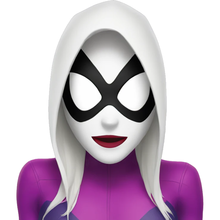 Spider Gwen mask emoji
