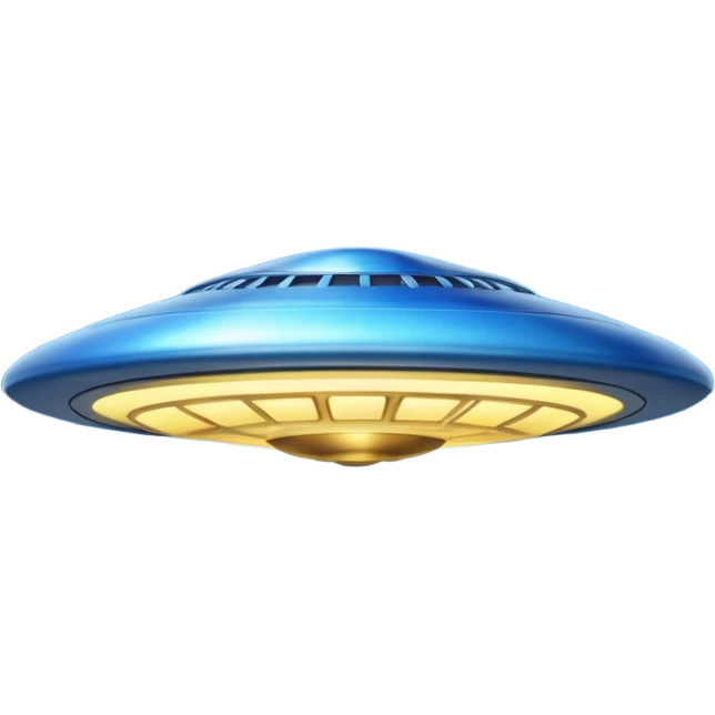 blue UFO emoji