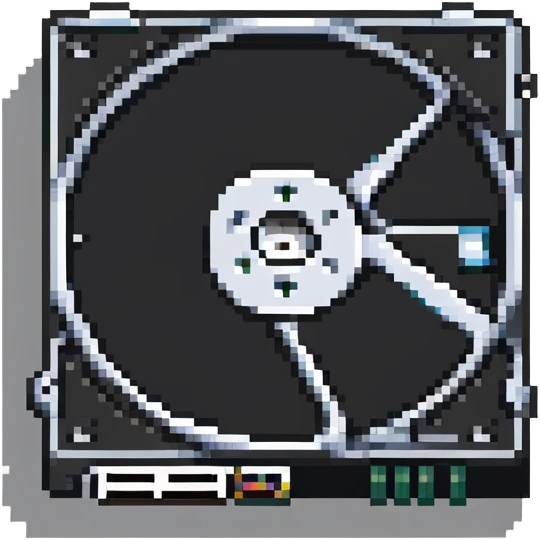 computer storage disk with details emoji