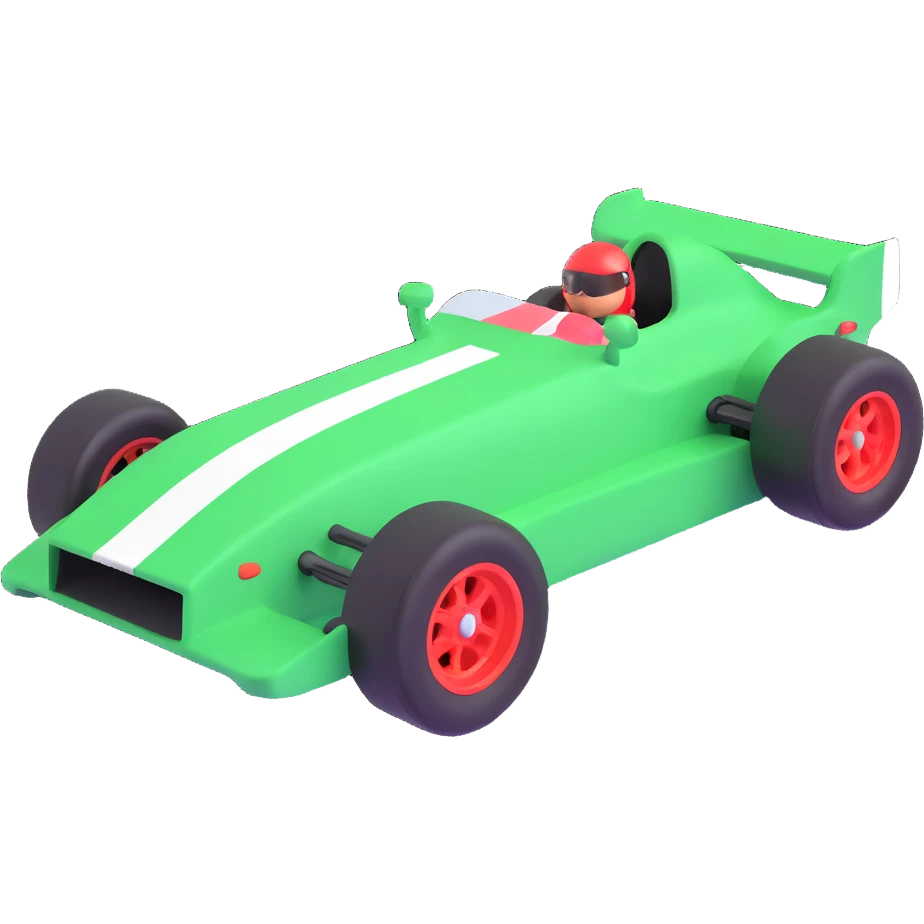 green race car emoji