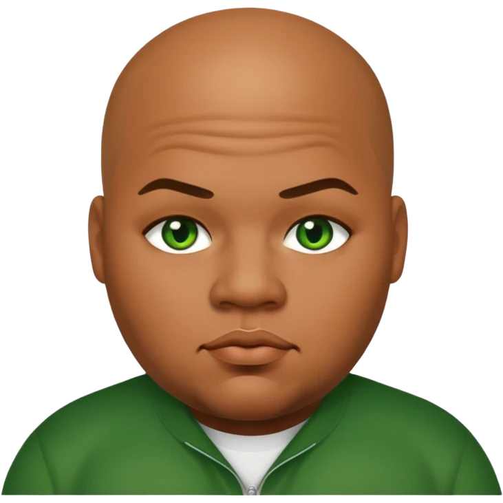 Fat Joe with green eyes emoji