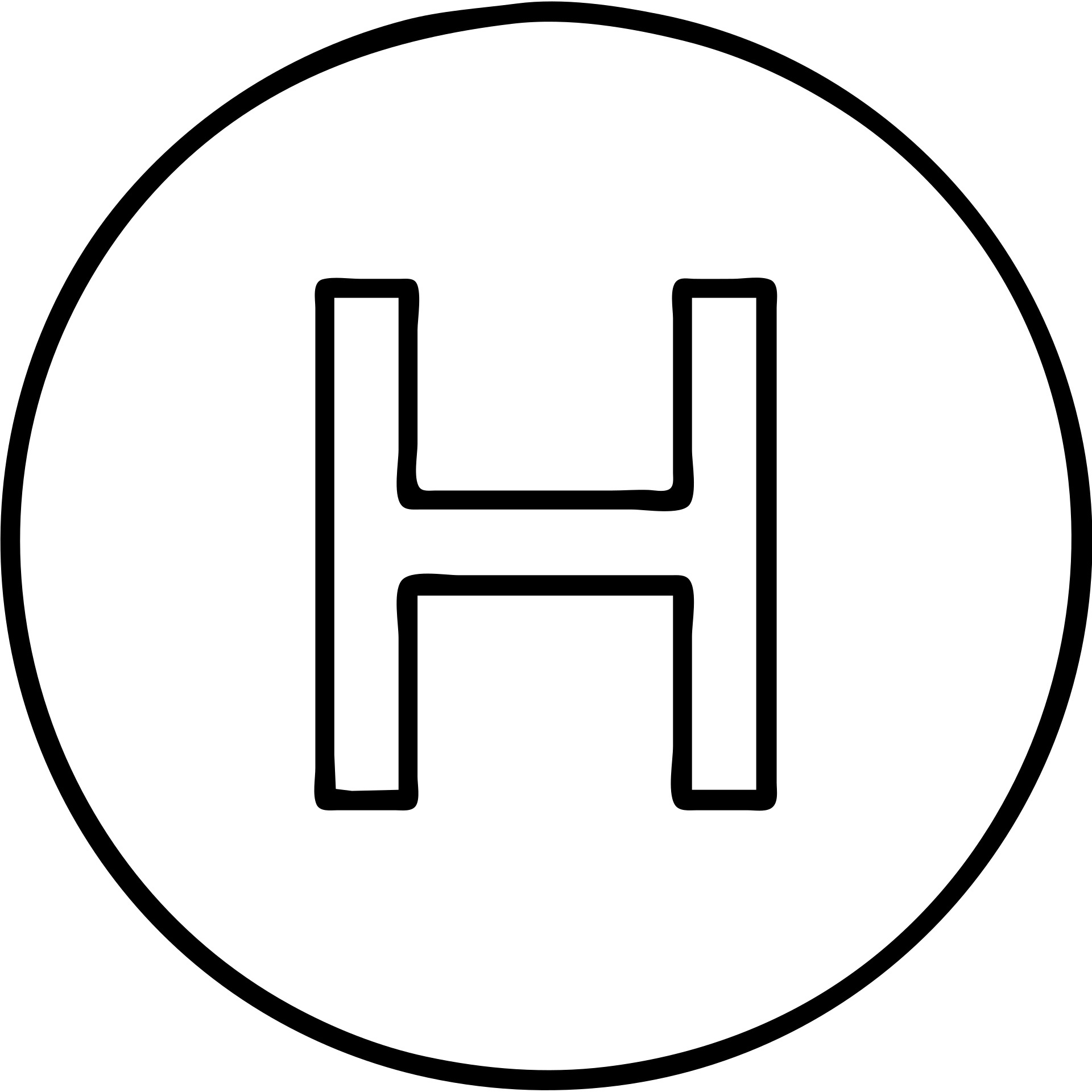 minimalist helipad, circular platform with white H on gray background, clean style emoji