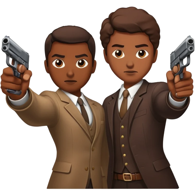 Person shooting another person emoji