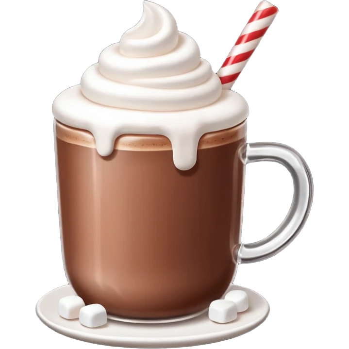 Hot chocolate with marshmallows emoji