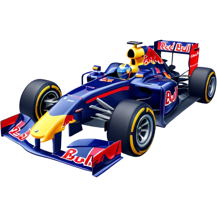Red bull f1 car driving emote emoji