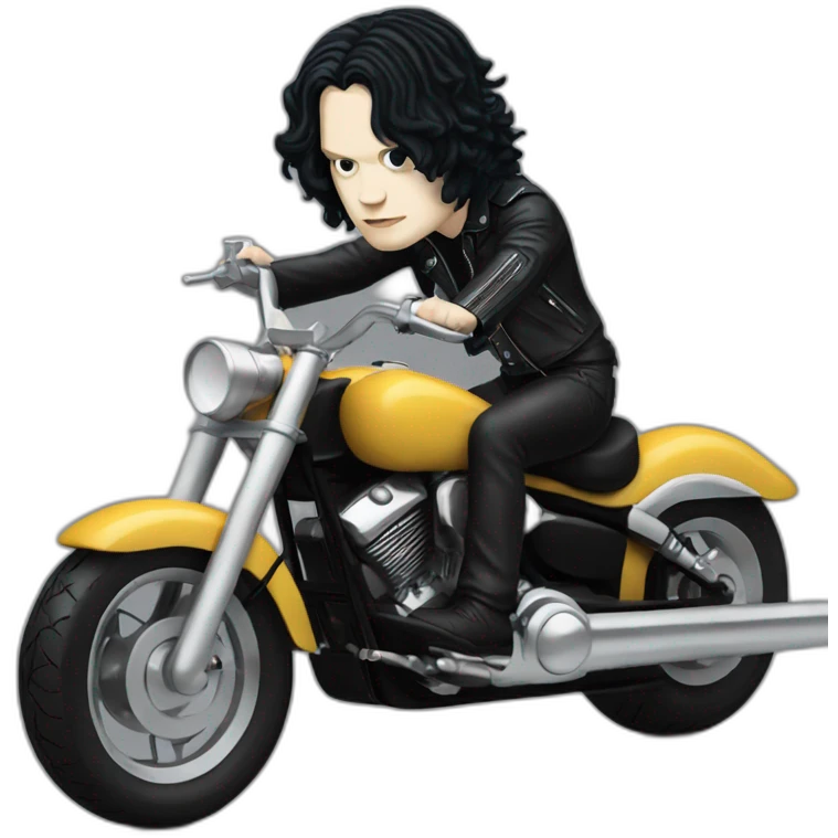 Jack White on a motorcycle  emoji