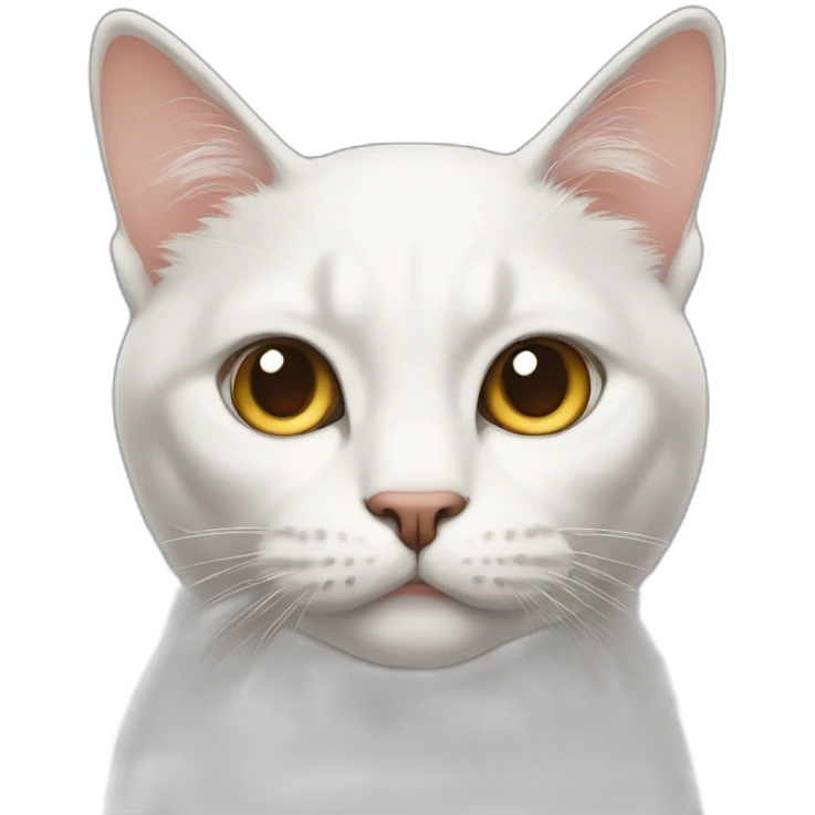 A cat with a hinted look emoji