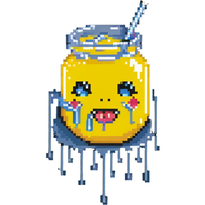 face with lemonade dripping out of mouth emoji