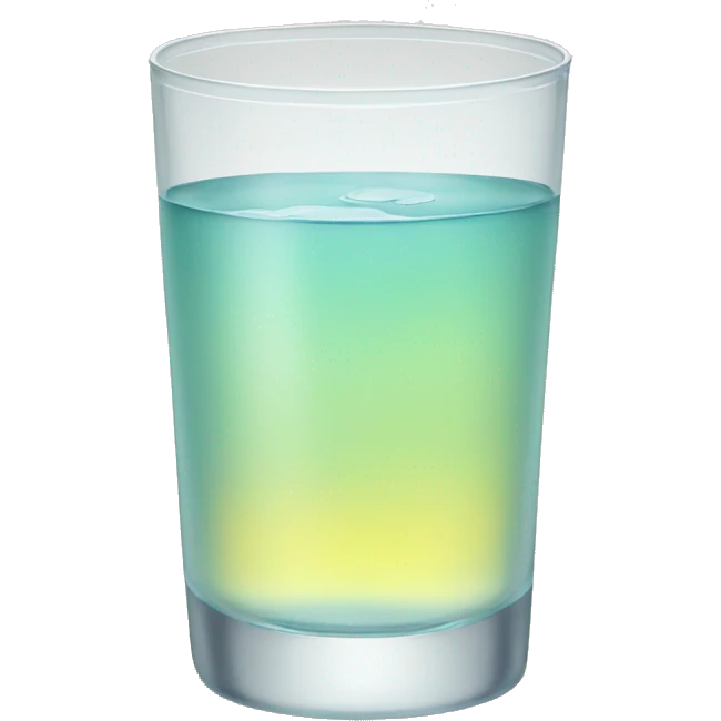 glass of yelloe water emoji