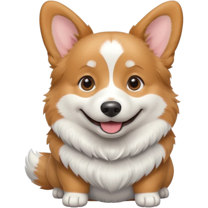 Серый корги emoji