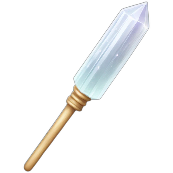 Selenite crystal wand emoji