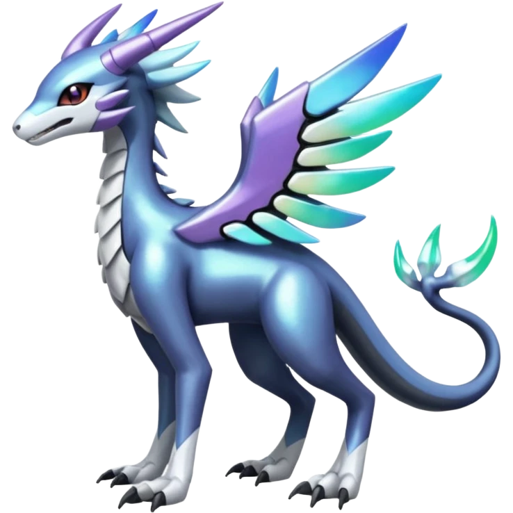 Meloetta-Sergal-Dialga-Palkia-hybrid-fusion-Fakémon-creature, full body emoji