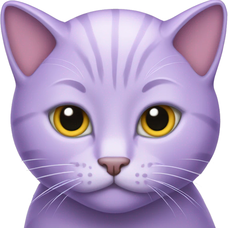 Lilac cat emoji