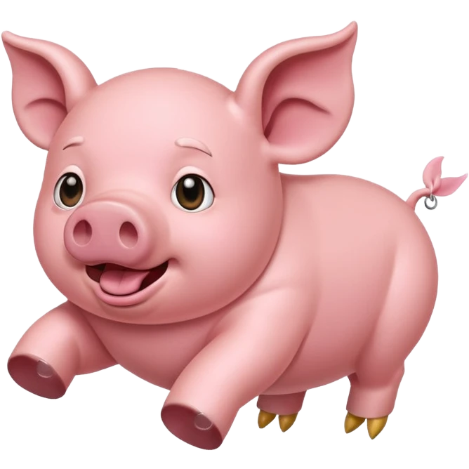 Flying pig emoji