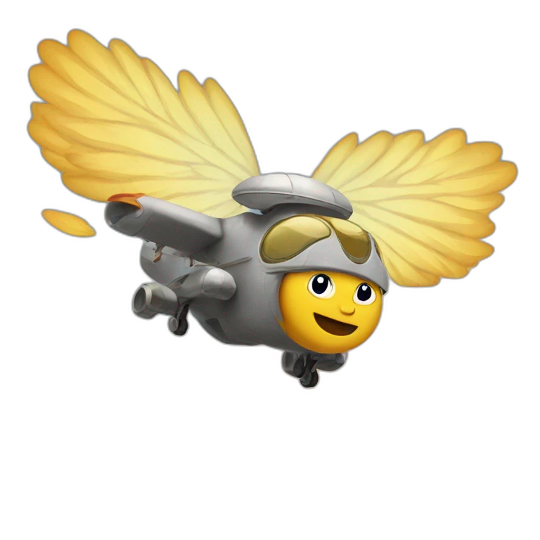 trump fly in the sky emoji