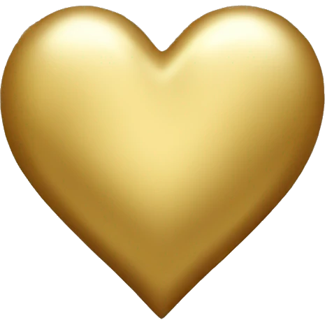 Gold heart  emoji