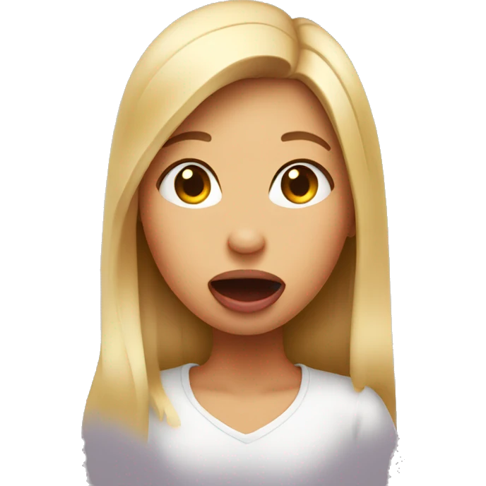 Girl sticking tongue out emoji