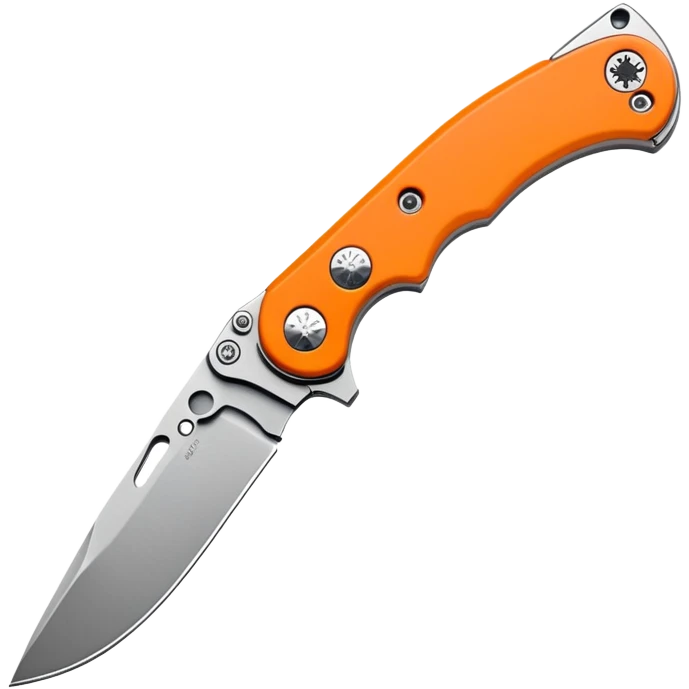 Spyderco folding knife with round hole in blade emoji