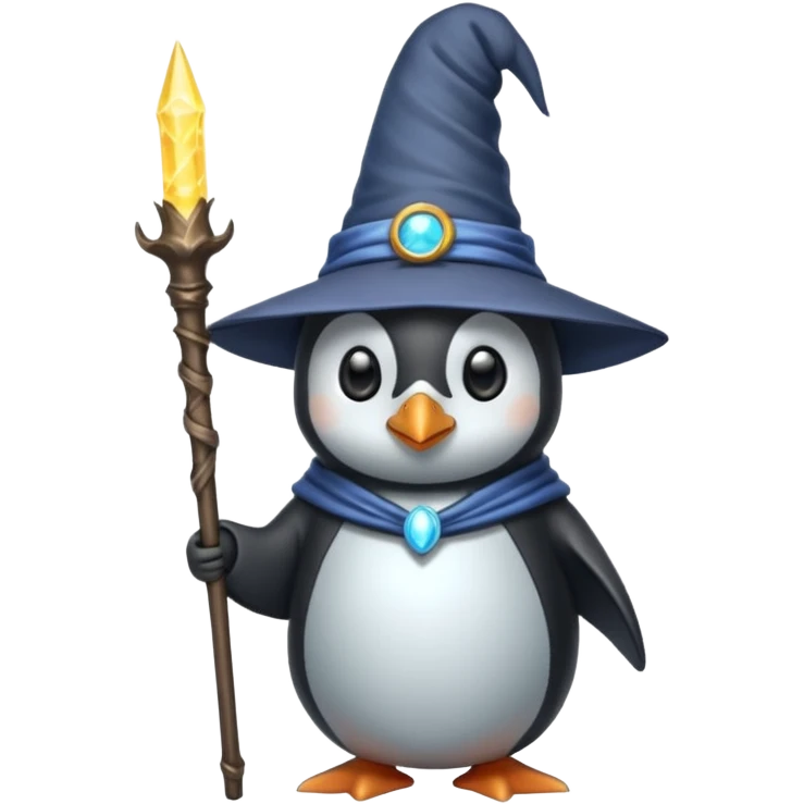 Penguin Wizard emoji