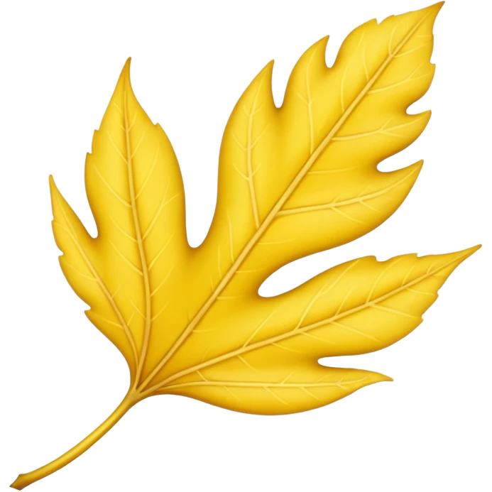 yellow lanceolate leaf  emoji