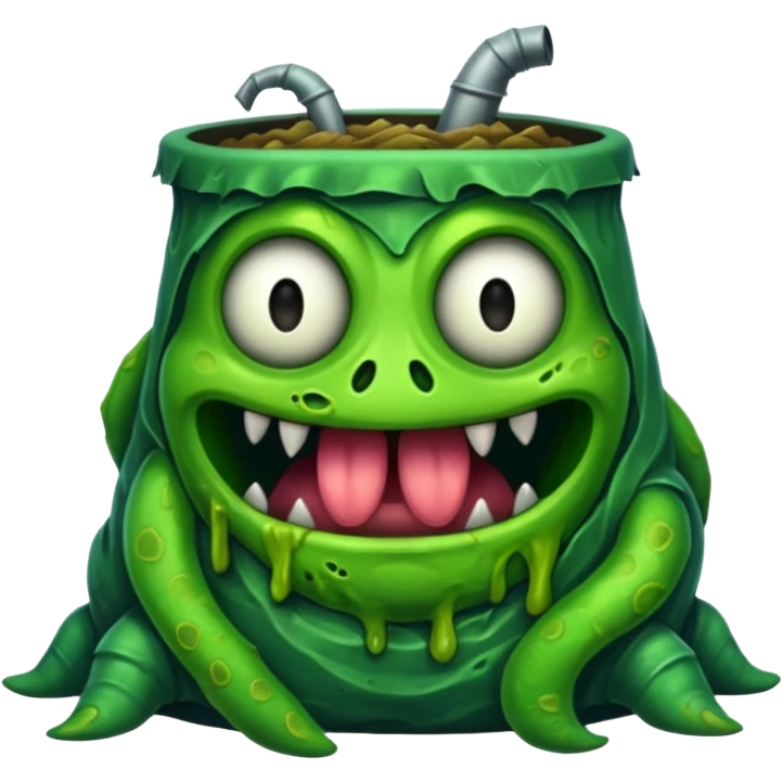 A garbage monster  emoji
