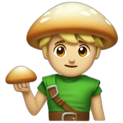 Link-eat-mushrooms emoji