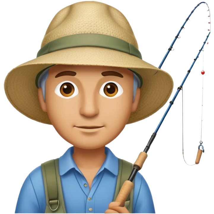Fishing and run man emoji
