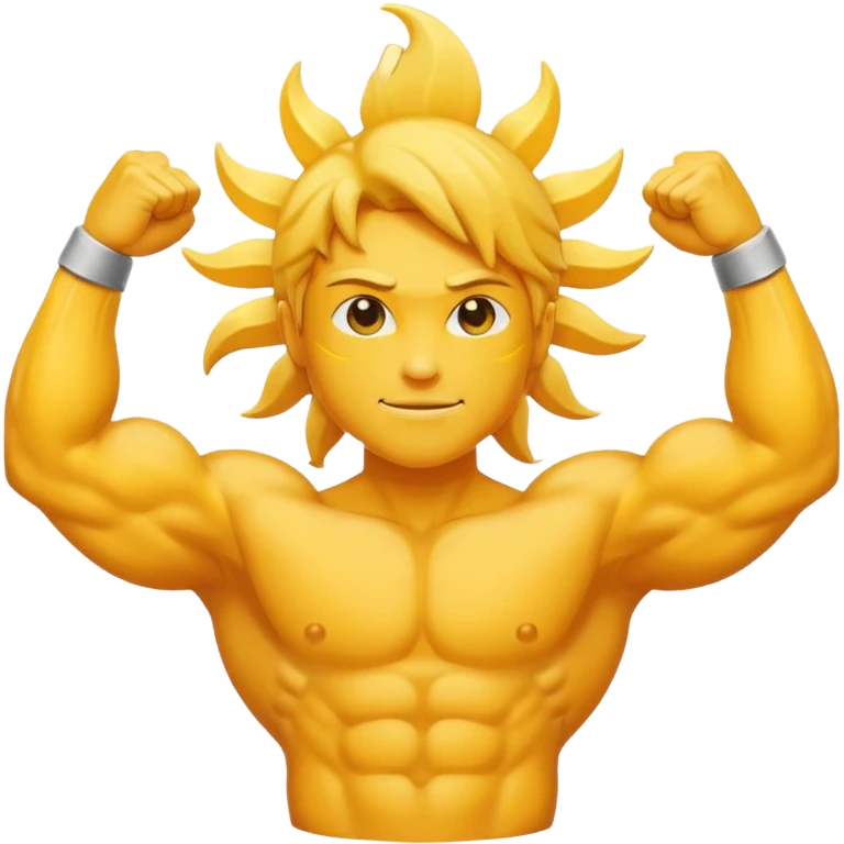 sun with biceps  emoji