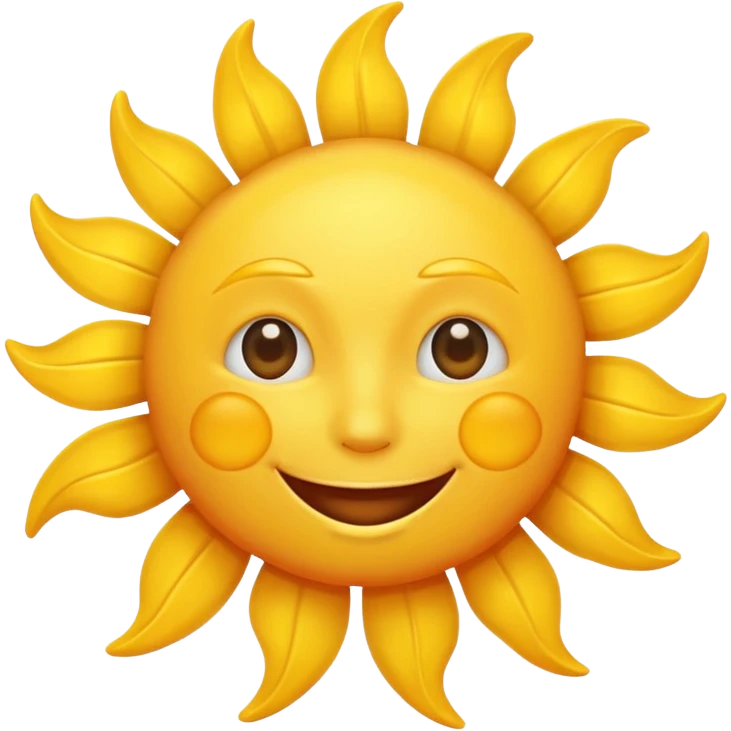 smiling sun emoji emoji