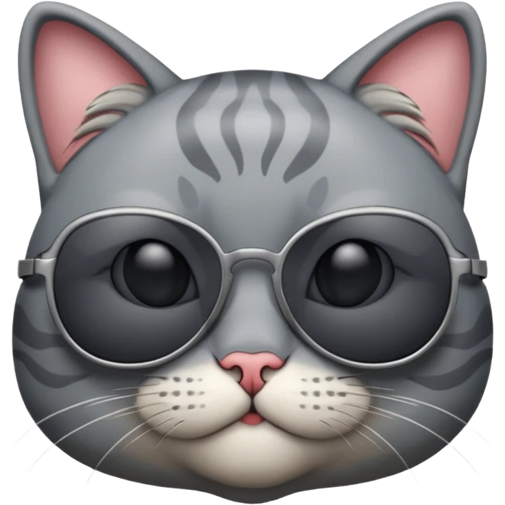 A cat wearing sunglasses emoji