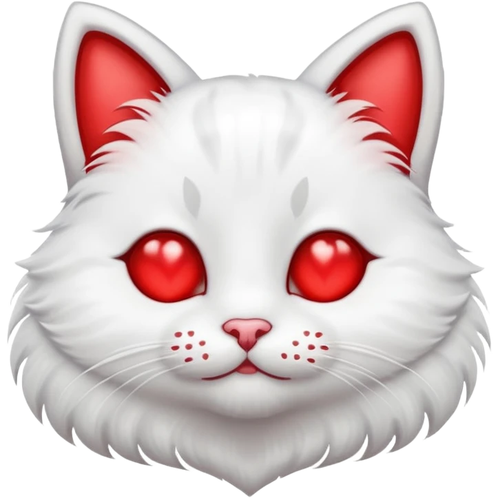 Cat that has red hearts instead of eyes emoji