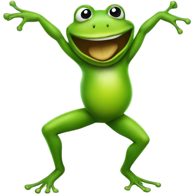 Frog twerking emoji