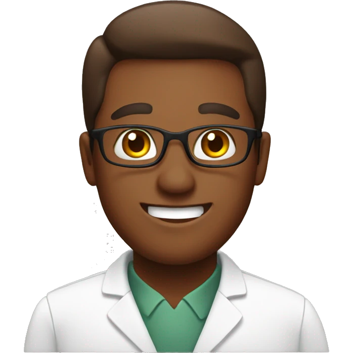 a smiling brown pharmacist  emoji