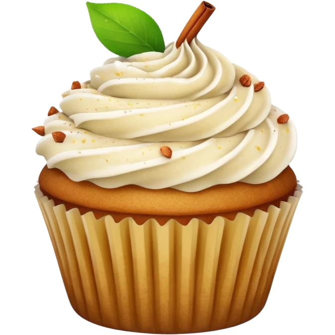 Apple cupcake emoji