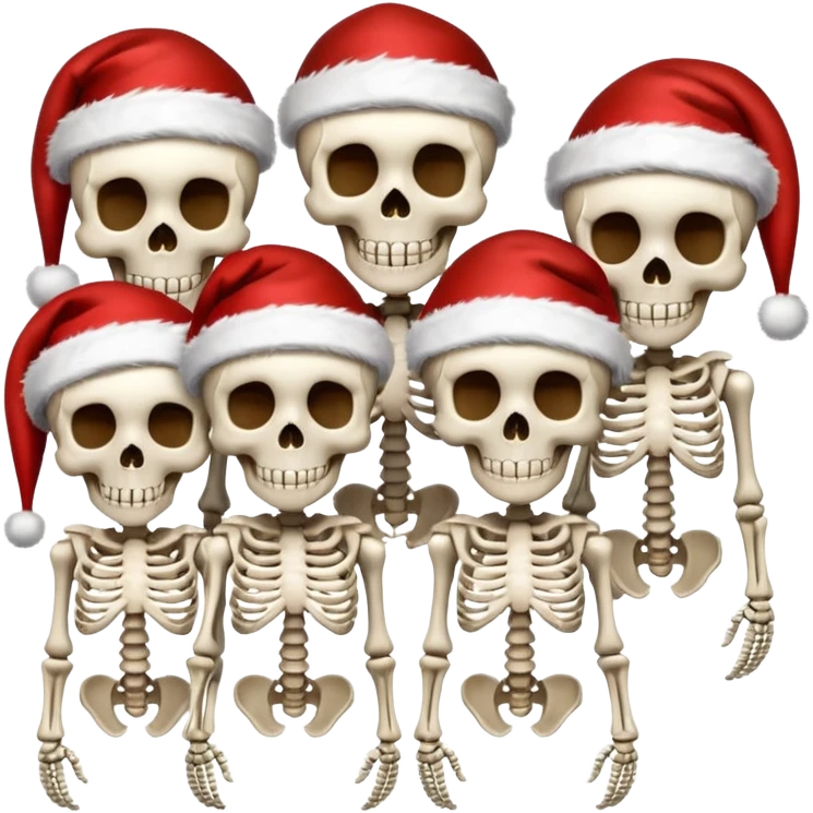 Xmas skeletons  emoji