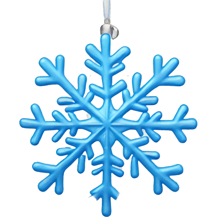 Snowflake Christmas bauble emoji