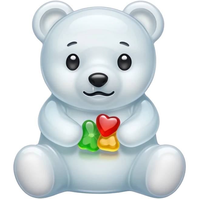 white jelly bear  emoji