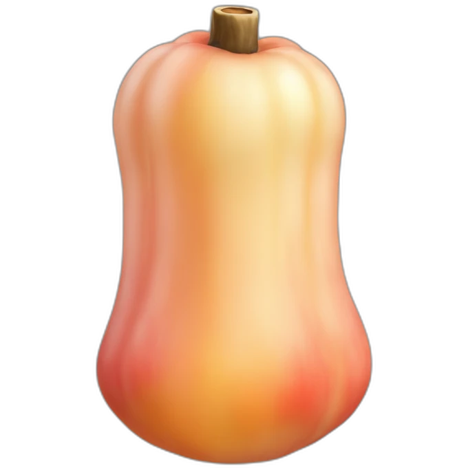 long-peach-cylinder-with-mushroom-cap-realistic emoji