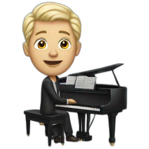 Man with Piano emoji
