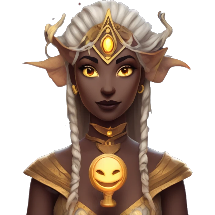 "Technomancy is the use of magic or mystical powers to control and manipulate technology” + "It's kind of like cyberpunk magic or how in some games, characters hack into systems using magic." 🖥️⚡🧙‍♂️ Make a ancient vampire technomancy goddess emoji
