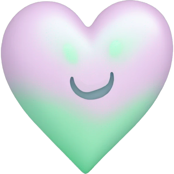 Pastel Green heart emoji