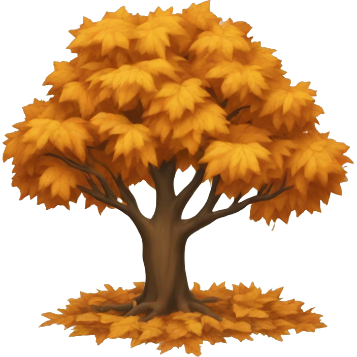 Fall tree emoji