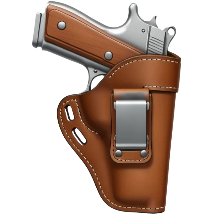 Gun Holster without gun emoji