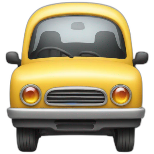  automobile whith surprised emotion emoji