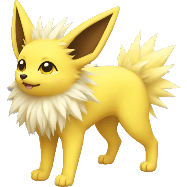 Kawaii Jolteon full body emoji
