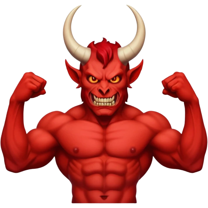 satan head and torso emoji