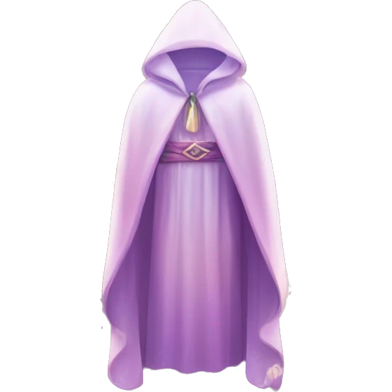 empty crystal magical robes covered with flowers emoji