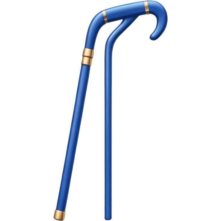 Wooden Walking Can blue emoji