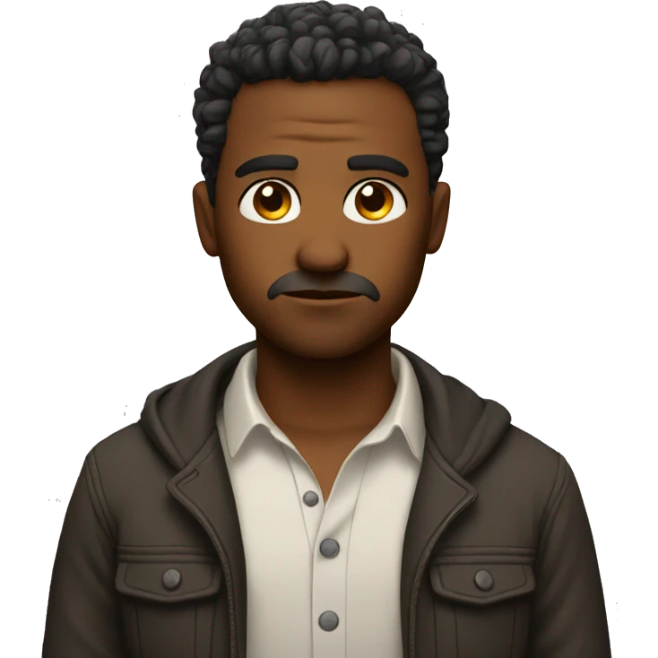 a serious look emoji